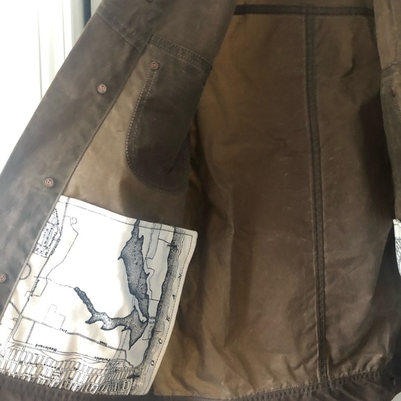 ✨SOLD✨Taylor Stitch Long Haul Trucker Jacket Waxed Canvas size 40 M’s S / W’s M - Picture 6 of 7